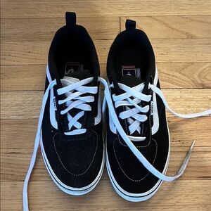 Vans Mens Black and White Sneakers
